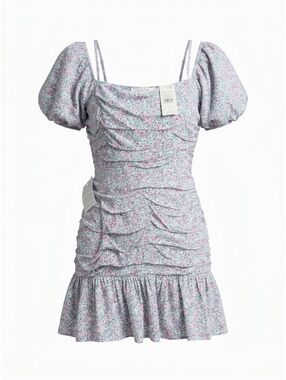 NWT ASTR the Label Ruched Off-Shoulder Mini Dress Size Medium